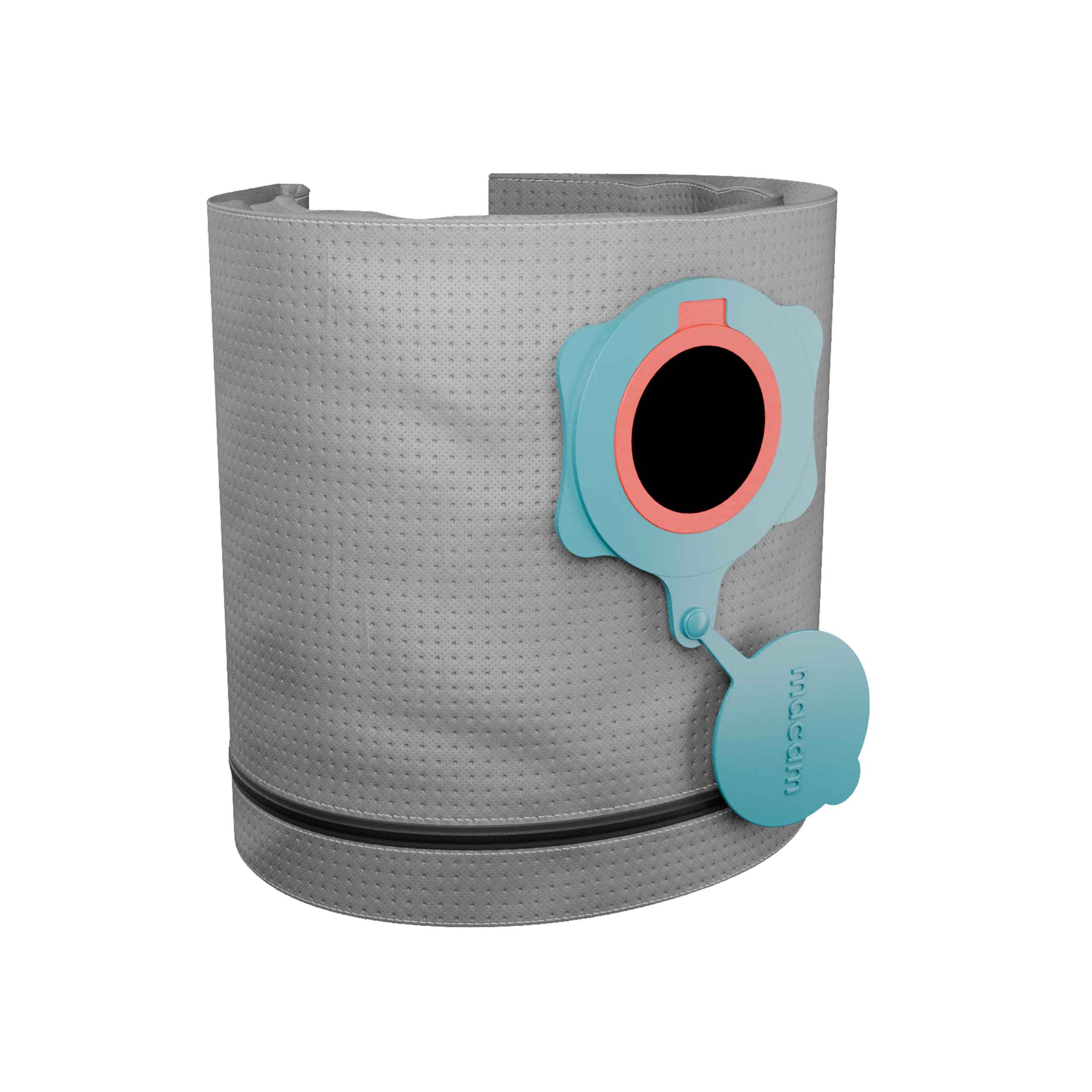 Reusable dust bag for Makita VC-2010L, VC-2012L and VC-2512L dust extractors - side view